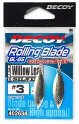 Decoy BL-5S Willow Leaf Silver 3, 5 Spinner Blade Forgóval 2 db/csg
