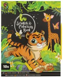 Flair Toys Képkarcoló és kifestő lapok, 26x21cm-es 10 lappal és kaparó tollal több változatban