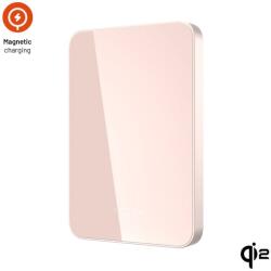 FIXED MagZen 5 Crystal s bezdrátovým nabíjením Qi2 a podporou MagSafe 5 000 mAh růžová (FIXZENMC-5-PI)