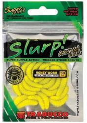 Trabucco Slurp Bait Honey Worm Yellow Glitter 30 db sárga Méhlárva