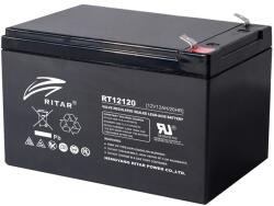 Ritar Power Акумулаторна батерия Ritar Power RT12120, 12V, 12Ah, AGM, T2 конектори (RT12120)