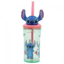 Exity 3D Figurás Palack - Szívószállal - 360 ml Stitch