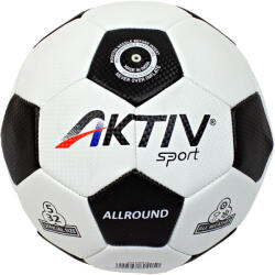 AktivSport Futball labda Aktivsport ALLROUND fehér-fekete méret: 5