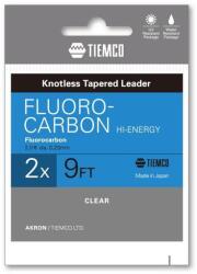 TIEMCO Fluorocarbon Hi-Energy Leader 9ft 6X vékonyodó legyező előkezsinór