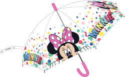  Javoli Disney Minnie Dots Gyerek Félautomata Átlátszó Esernyő Ø74 Cm