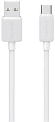 USAMS KY cablu de date (USB - Type-C, 3A, încărcător rapid, 200cm) ALB (SJ693USB02)