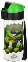 Starpak Műanyag Kulacs - 420 ml, Pixel Game Diagonal