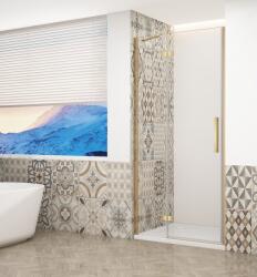 SAPHO TRINITY GOLD 90 cm balos zuhanyajtó transzparent üveggel, matt arany GT1290CL-G (GT1290CL-G)