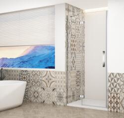 SAPHO TRINITY CHROME 90 cm balos zuhanyajtó transzparent üveggel, króm GT1290CL-CH (GT1290CL-CH)