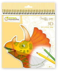Pátria Papír Kreatív Színezőfüzet Avenue Mandarine 3D Dinoszaurusz