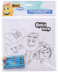 Pátria Papír Színezhető Puzzle 16db-os + 6db Zsírkréta Emoji