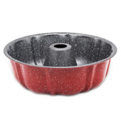 Voltz Forma de chec Oliver Voltz OV51223RA, 25.5 cm, Acoperire antiaderenta din marmura, Rosu (RP51223RA)