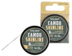 Carp Zoom Camou 15m 20lb bevonatos fonott előkezsinór