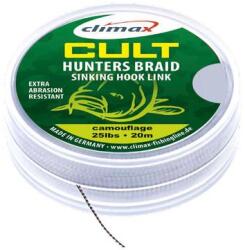 Climax Cult Carp Huntersbraid Sinking Hooklink 20m 25lb Camouflage pontyozó fonott előkezsinór