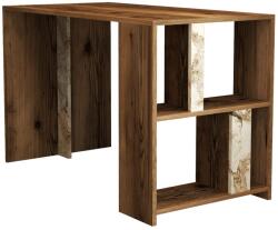 ASIR GROUP Íróasztal Lima - Diós, Fehér Marble