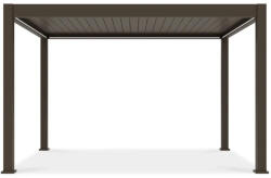  SUN ELEGANCE 3x4 m Motoros taupe szürke terasz pergola + LED világítás