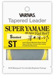 VARIVAS Tapered Leader Super Yamame Flat Butt ST Flash Yellow 6X 4, 57m 15ft 0, 128mm vékonyodó legyező előkezsinór