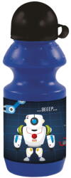 DERFORM Robotos Műanyag Kulacs Kupakkal - Kék BKRO11