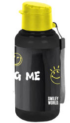 PASO Smiley Műanyag Kulacs - Black, yellow SM25UN-3030