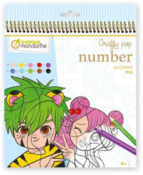 Pátria Papír Kreatív Számos Kifestő Füzet Avenue Mandarine Manga