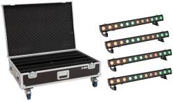 EUROLITE Set 4x LED IP T-PIX 12 HCL Bar + Case with wheels