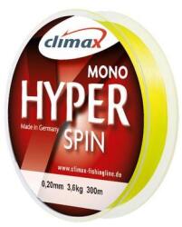 Climax Hyper Spinning Fluo Yellow 150m 0.30mm fluorocarbon bevonatos monofil zsinór