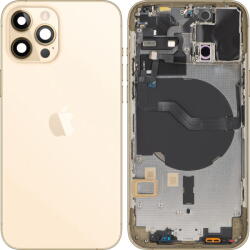 Apple Piese si componente Capac Baterie Apple iPhone 12 Pro, Cu Carcasa Mijloc, Auriu, Swap (cap/ai12pro/cu/au/swa) - pcone