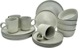 Excellent Houseware 16 Darabos Jersey Kerámia Étkészlet, Szürke Színben (K-Q91000100)