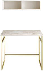 ASIR GROUP Íróasztal Gama - White, Gold