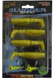 Rapture Slugger Shad Set 75 Chartreuse Ghost 4+2db/csg, Műcsali szett