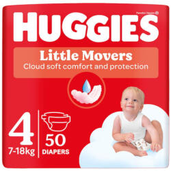 Huggies Little Movers nadrágpelenka 4, 7-18 kg, 50 db