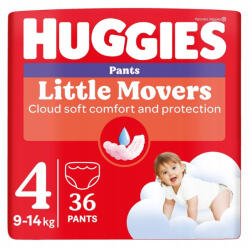 Huggies Little Movers pelenka 4, 9-14 kg, 36 db