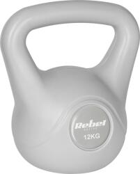 Rebel Active bitumen kettlebell szürke 12 kg (RBA-2322G-12)