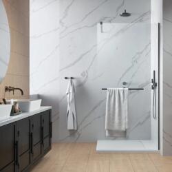 Radaway Perete de dus Walk-In, antracit periat, Radaway Modo New Brushed GunMetal II cu port prosop 389095-92-01W (389095-92-01W)