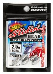 Decoy SV-46 Slidin Head 2, 5 g Jigfej Ólom 5 db/ csg