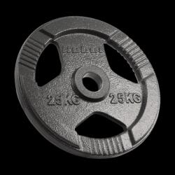 Rebel Olimpiai öntöttvas súly 25kg, nyílás 51mm, fogantyús tárcsa, REBEL ACTIVE (RBA-2143-25) Súlytárcsa