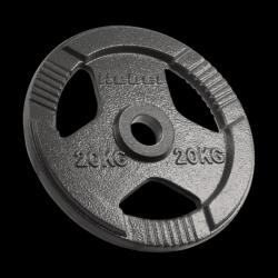 Rebel Olimpiai öntöttvas súly 20 kg, 51 mm-es nyílás, fogantyús tárcsa, REBEL ACTIVE (RBA-2143-20) Súlytárcsa