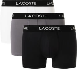 Lacoste Pantali scurți pentru bărbați Microfiber Trunks 3-Pack Black/Lead Grey-White M
