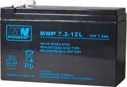MW Power MPLPower MWP 7, 2-12L 12 V 7, 2Ah AGM VRLA Akkumulátor (12V/7.2AH-MWP) (12V/7.2AH-MWP)