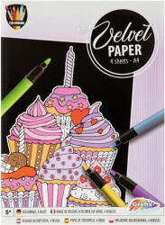 Grafix Bársony Színező Készlet A4-es - Édességek