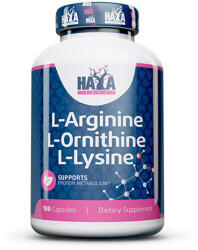 Haya Labs - L-Arginine L-Ornithine L-Lysine 100 Kapszula