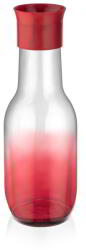 Iris Barcelona C-00477 Rainbow Üveg Kulacs 1000ml - Átlátszó Piros