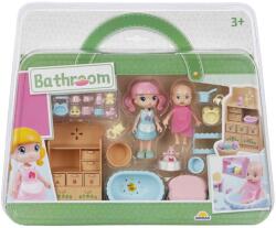 Sunman Set de joaca cu papusa si bebelus, Sunman, Bathroom Figurina