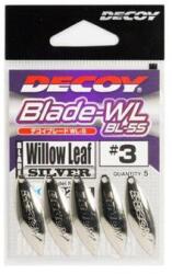 Decoy BL-6S Willow Leaf Silver 2 Spinner Blade 5 db/csg