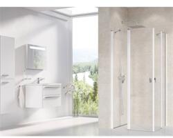 RAVAK Chrome CRV2 90 zuhanykabin fehér, transparent 90x100x195 cm (RAV-1QV70100Z1)