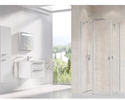 RAVAK Chrome CRV2-110 zuhanykabin szatén, transparent (RAV-1QVD0U00Z1)