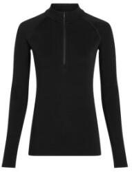 icebreaker 300 MerinoFine Polar LS Half Zip Women Pulover Black S