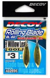 Decoy BL-5G Willow Leaf Gold 3 Spinner Blade Forgóval 2 db/csg