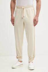 HUGO BOSS pamut melegítőnadrág bézs, nyomott mintás, 50550613 - bézs M