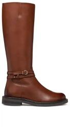 GEOX bőr csizma D SERILDA barna, lapos talpú, D56WYA 00043 C6002 - barna Női 41